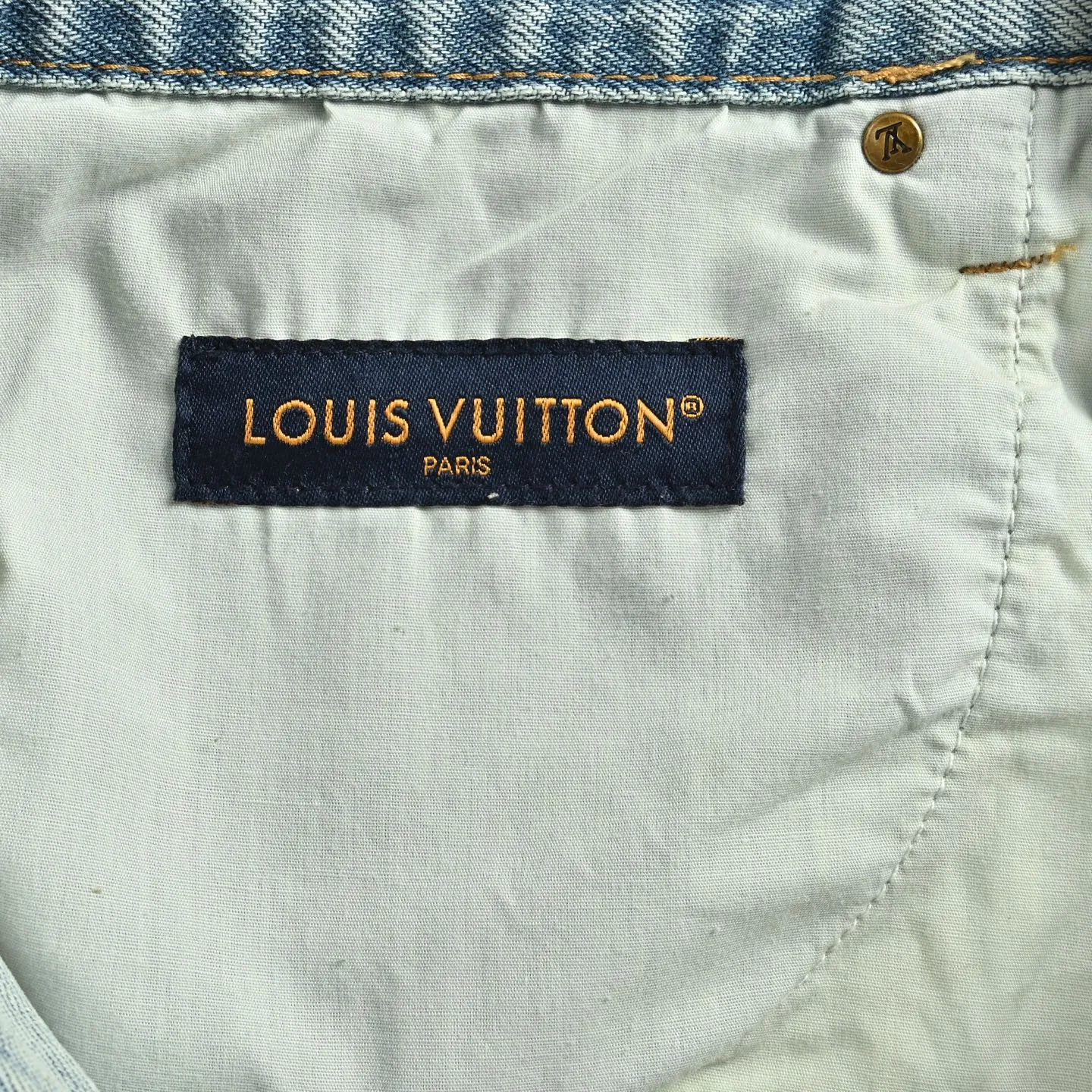 Louis Vuitton/Louis Vuitton presbyopic patchwork jeans